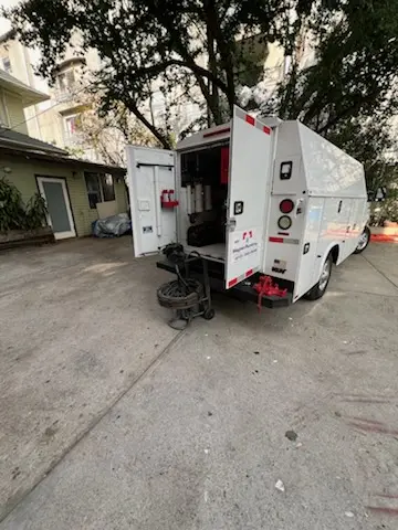 Magnet Plumbing service vehicle on-site for Water Heater Repair in Anclote